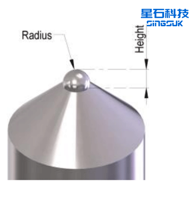 Spherical球型压头（WC等硬质材料）(图1)